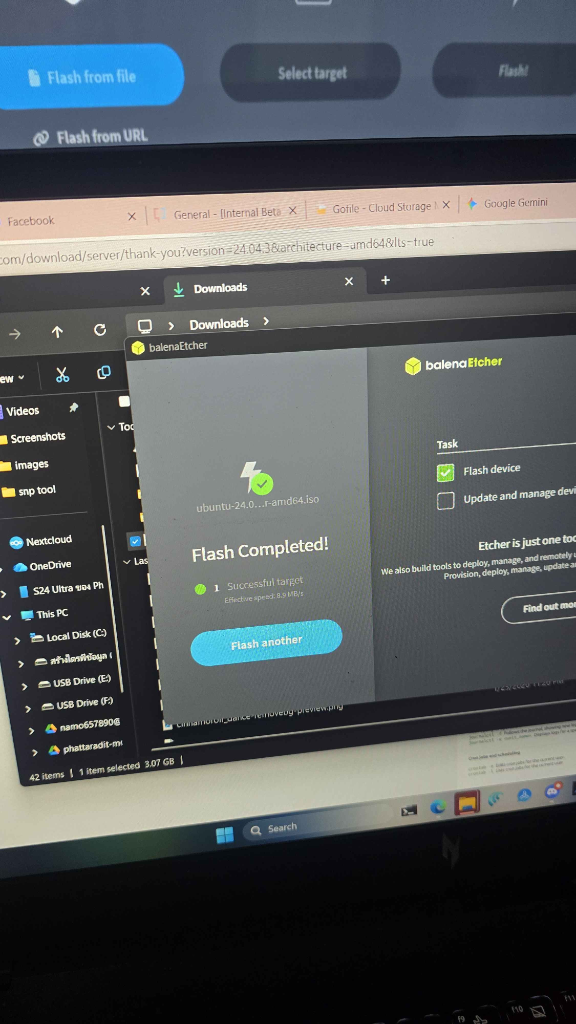 NAS Infrastructure — Flashing OS Image